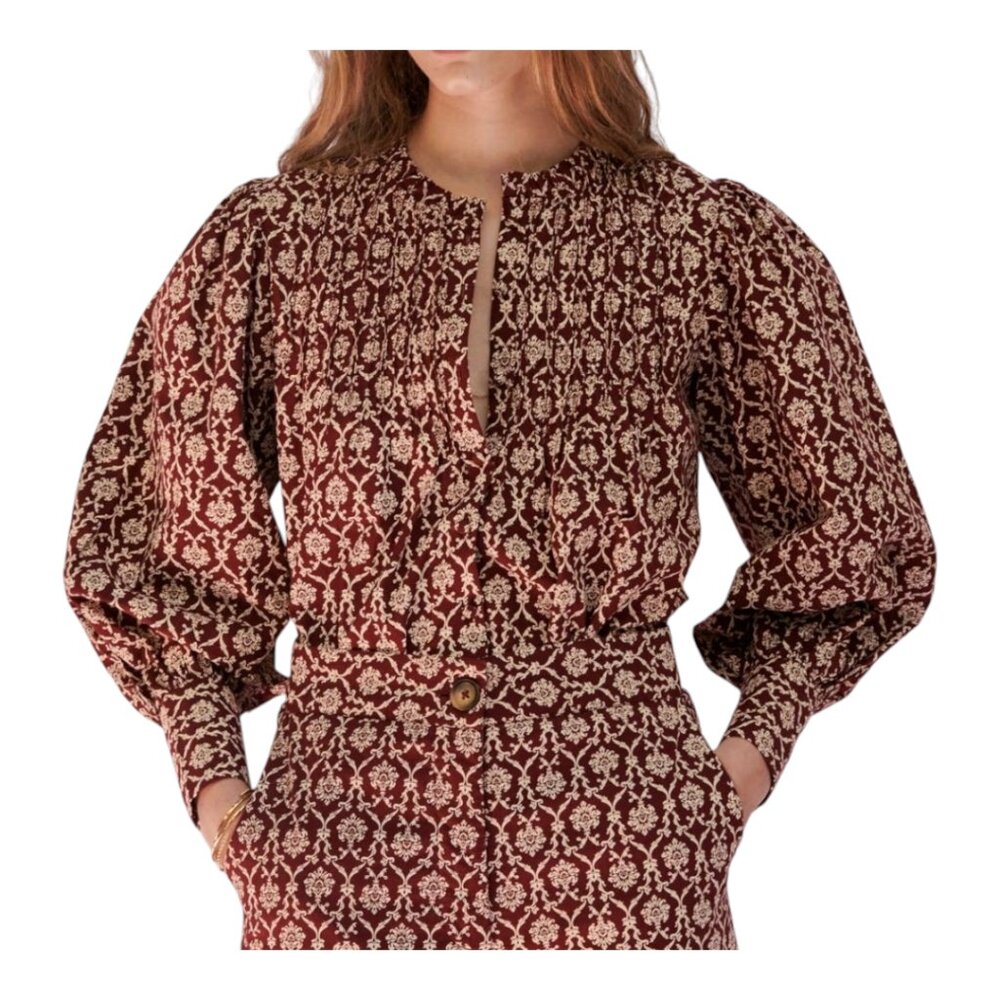 NWT Sonmer 2-Piece Set Olivia Pant & Kitty Blouse Cottagecore Bohemian Women's S - Picture 6 of 16